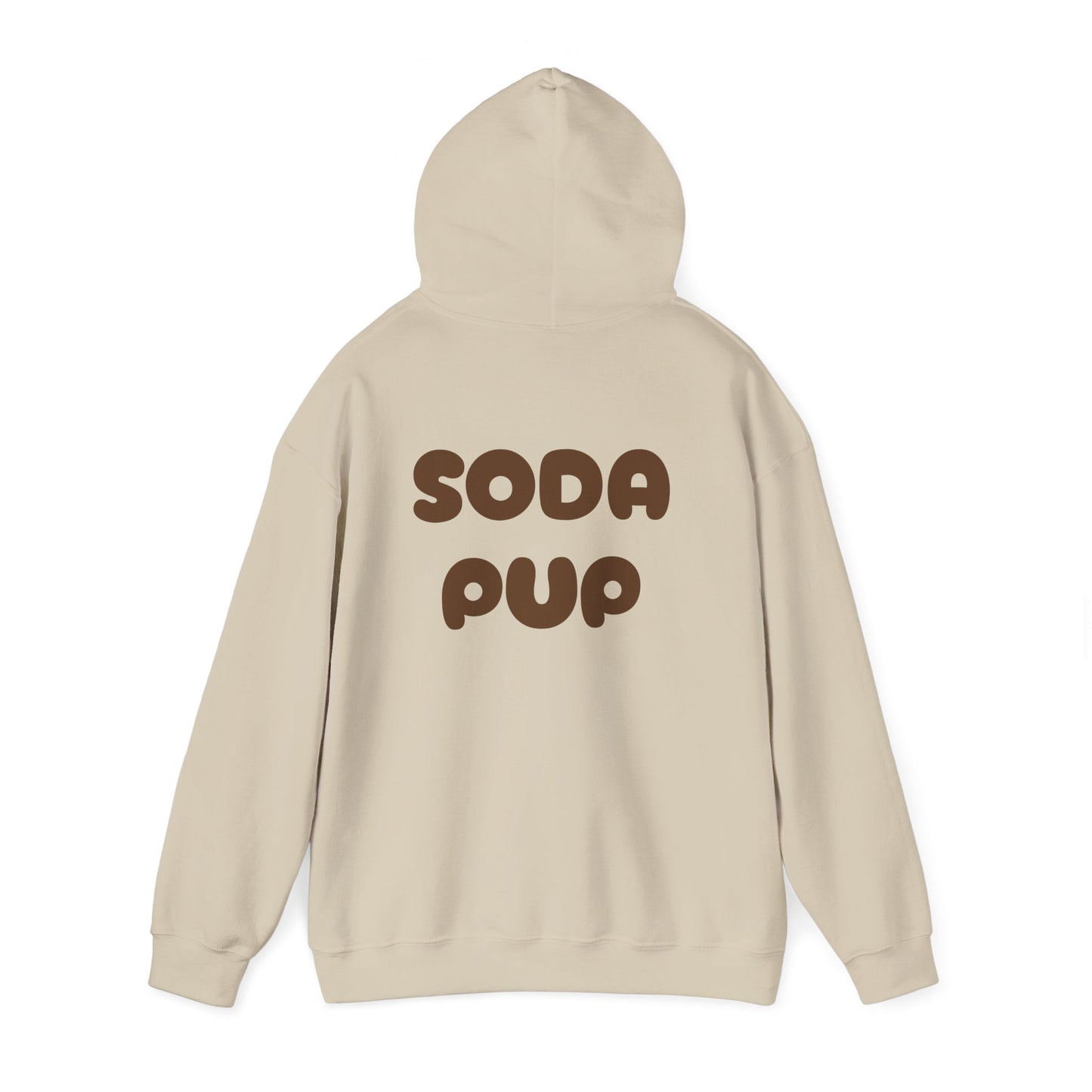 Happy Soda Pup Hoodie -Unisex Heavy Blend™ Hooded Sweatshirt- Puppy Lover Gift