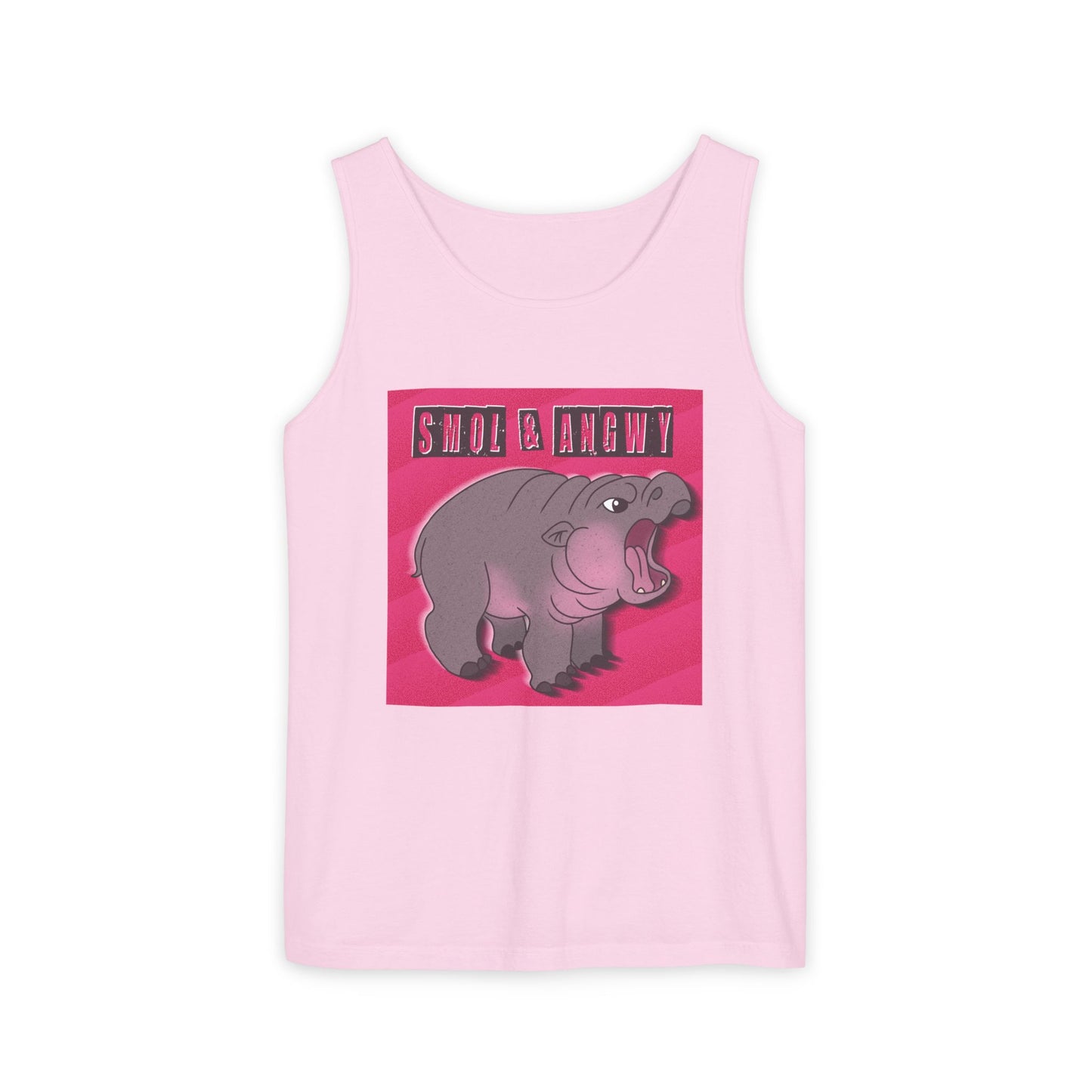 Pygmy Hippo Tank Top - Small and Angry - Funny tank top for animal lovers