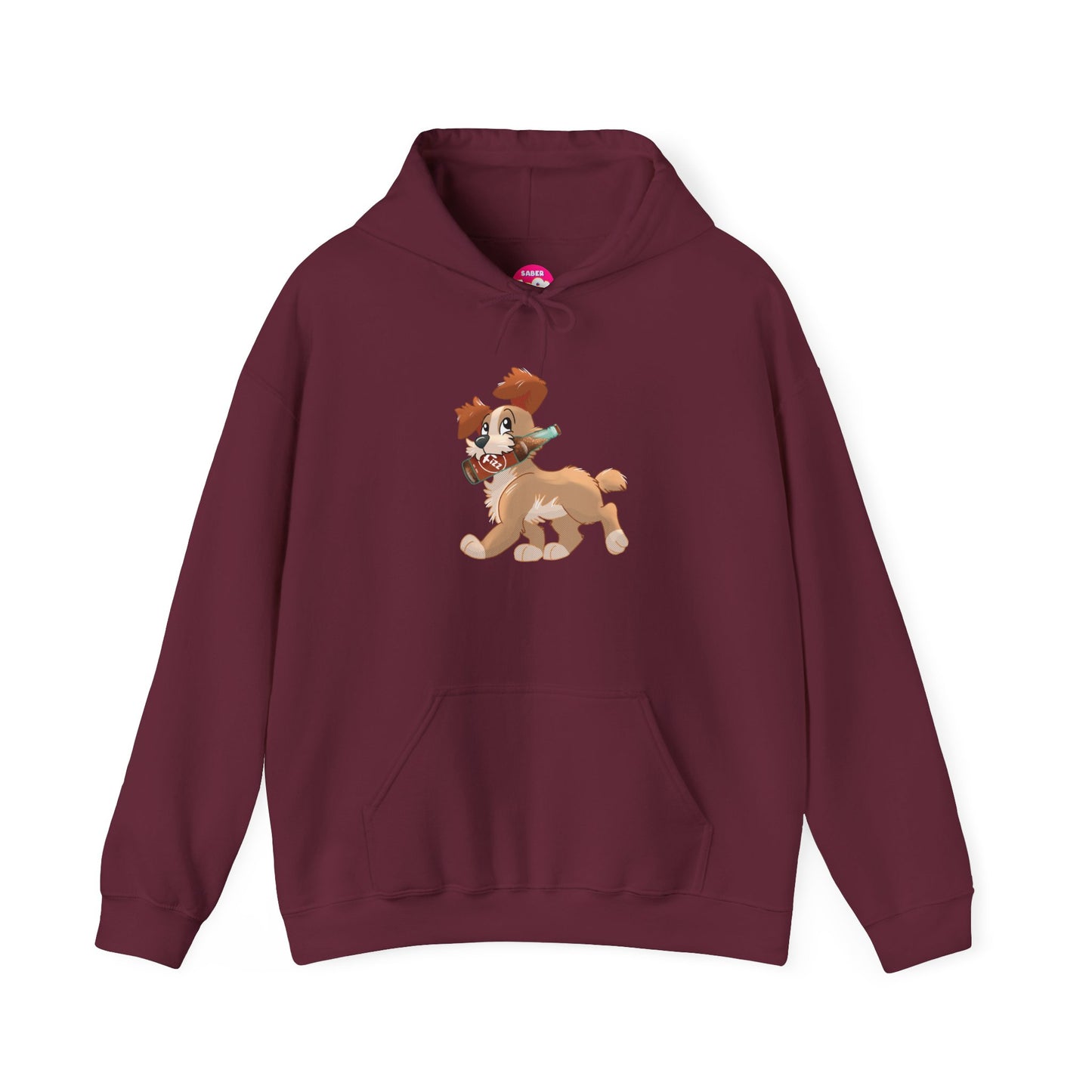 Happy Soda Pup Hoodie -Unisex Heavy Blend™ Hooded Sweatshirt- Puppy Lover Gift