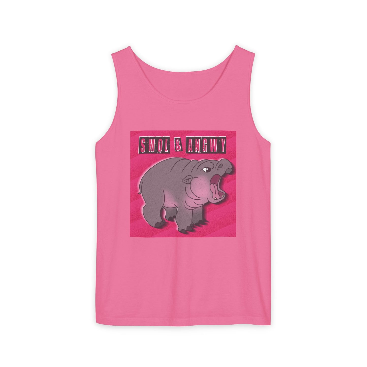 Pygmy Hippo Tank Top - Small and Angry - Funny tank top for animal lovers