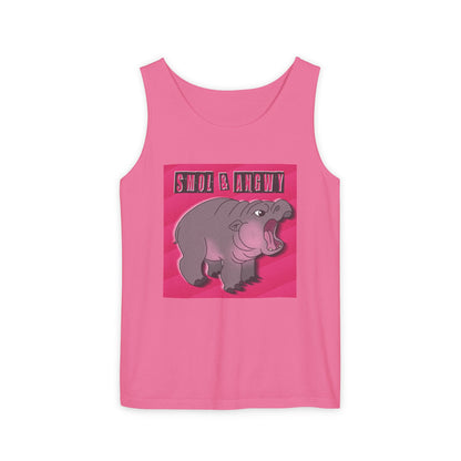 Pygmy Hippo Tank Top - Small and Angry - Funny tank top for animal lovers