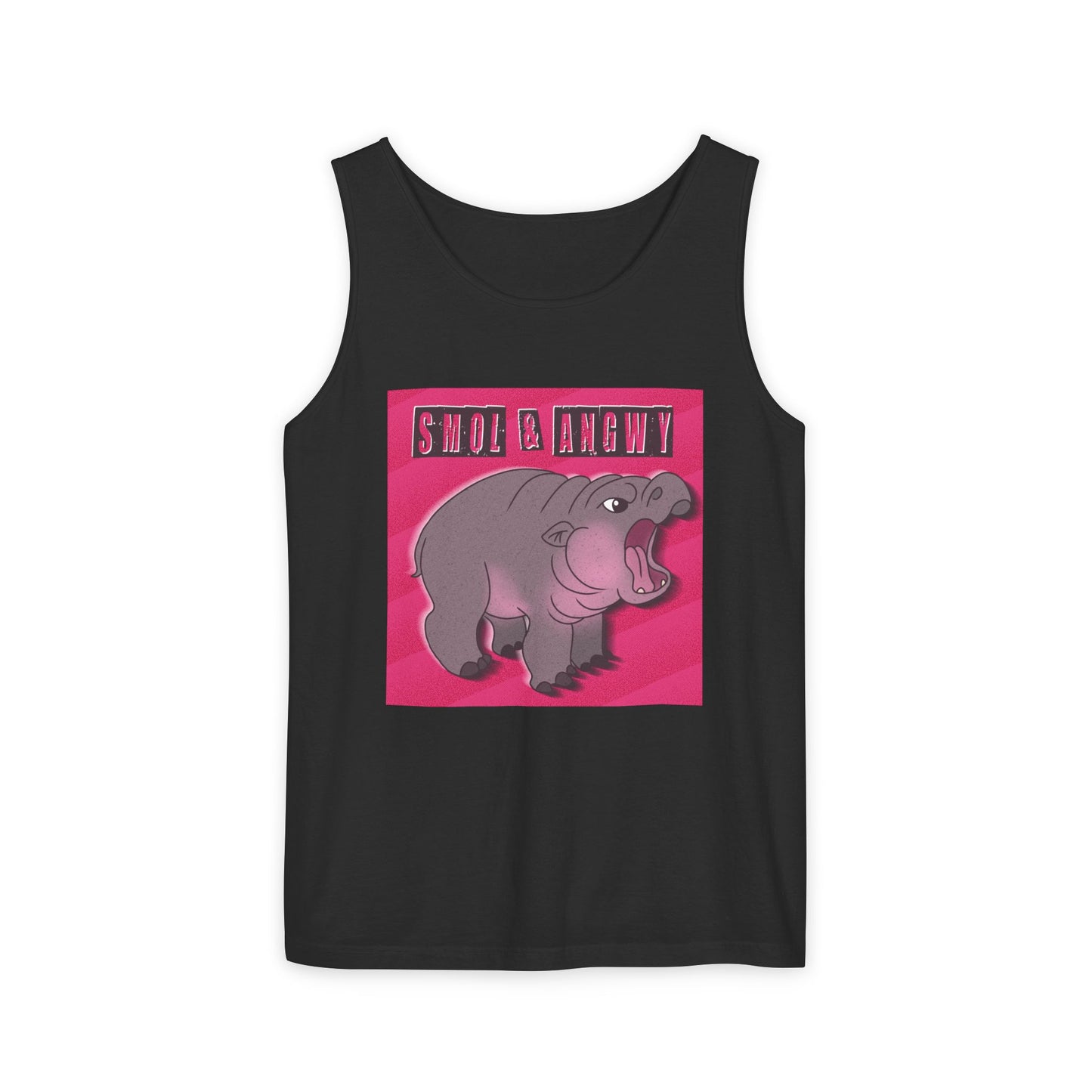 Pygmy Hippo Tank Top - Small and Angry - Funny tank top for animal lovers
