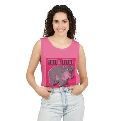 Pygmy Hippo Tank Top - Small and Angry - Funny tank top for animal lovers