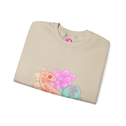 Soft Hognose Snake Sweatshirt - Unisex Heavy Blend™ Crewneck Sweatshirt - Reptile and Succulent Lover Gift