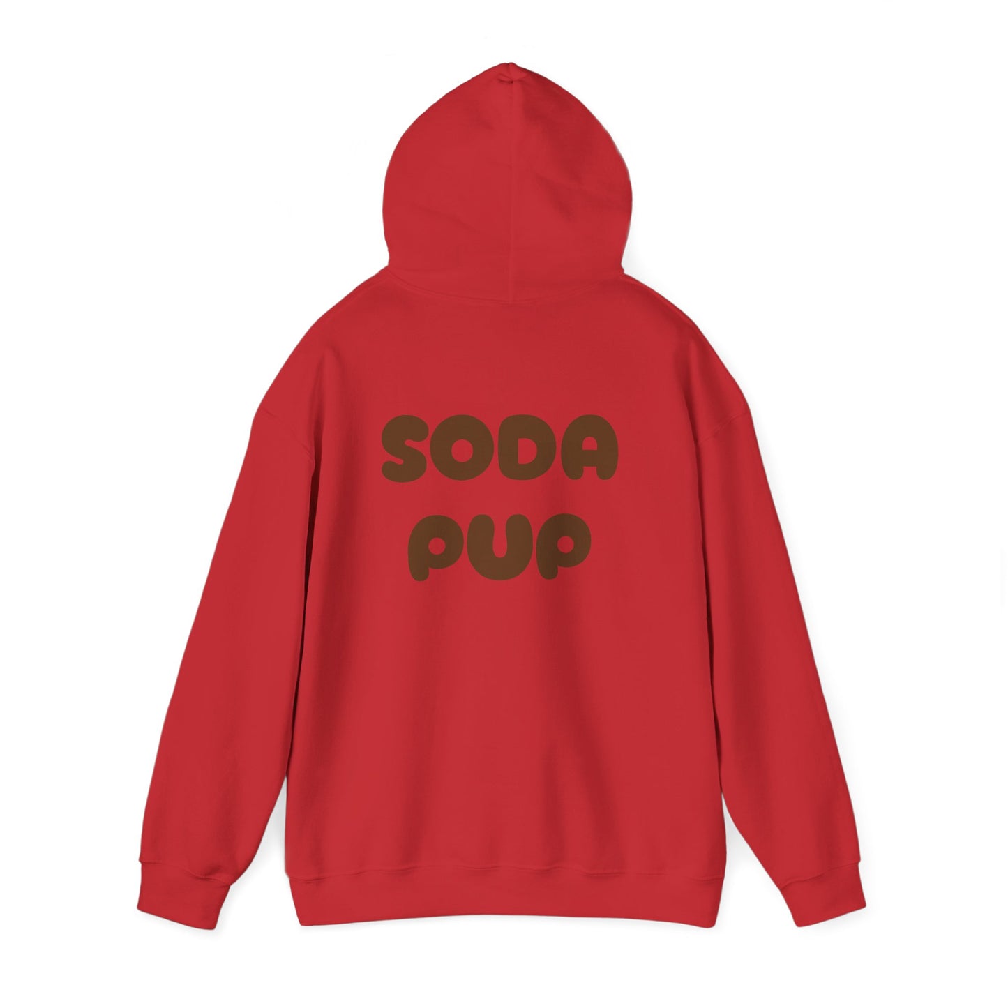 Happy Soda Pup Hoodie -Unisex Heavy Blend™ Hooded Sweatshirt- Puppy Lover Gift