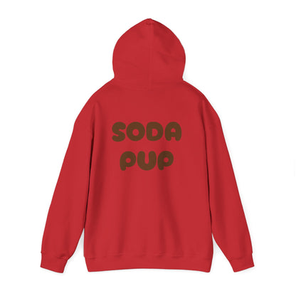 Happy Soda Pup Hoodie -Unisex Heavy Blend™ Hooded Sweatshirt- Puppy Lover Gift