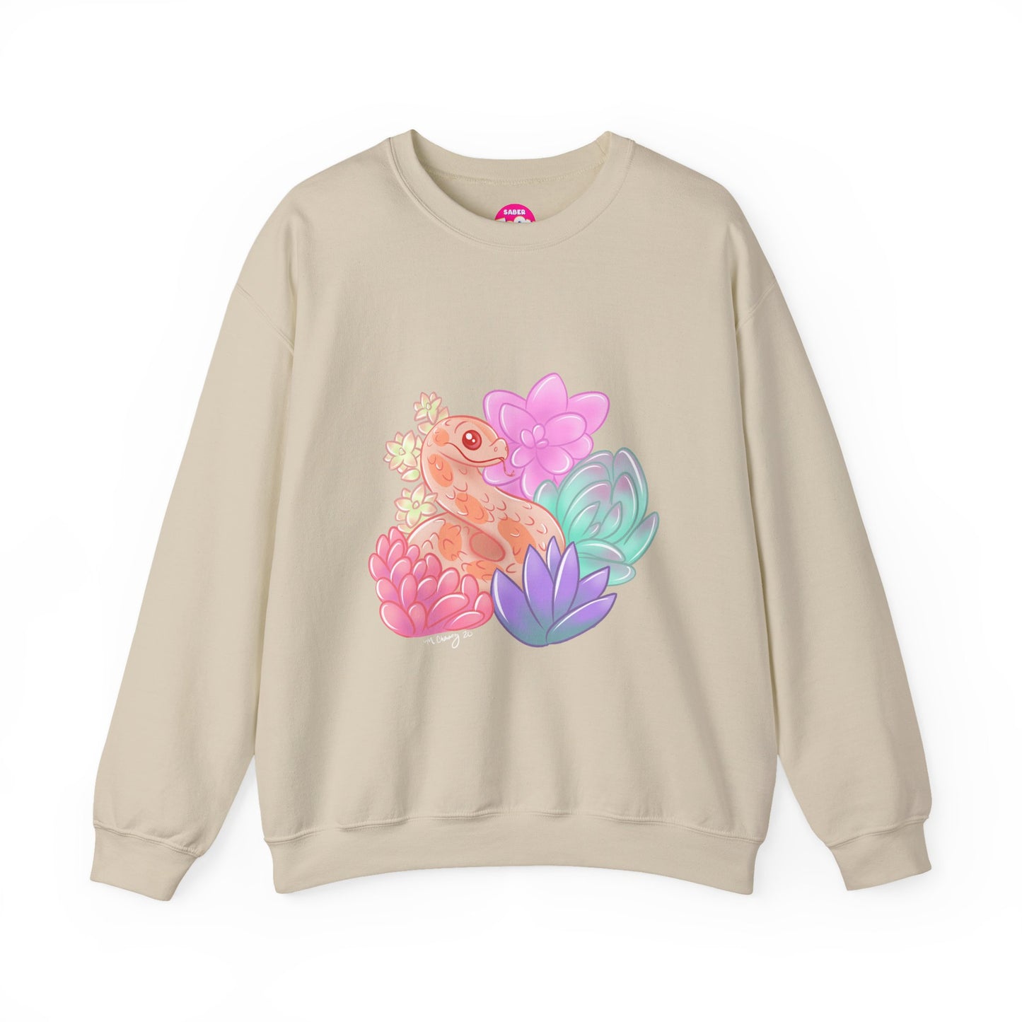 Soft Hognose Snake Sweatshirt - Unisex Heavy Blend™ Crewneck Sweatshirt - Reptile and Succulent Lover Gift