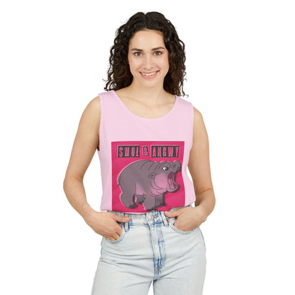 Pygmy Hippo Tank Top - Small and Angry - Funny tank top for animal lovers