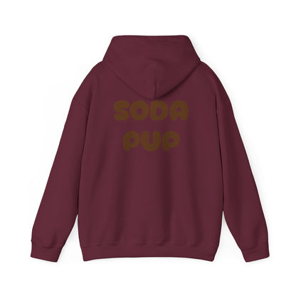 Happy Soda Pup Hoodie -Unisex Heavy Blend™ Hooded Sweatshirt- Puppy Lover Gift