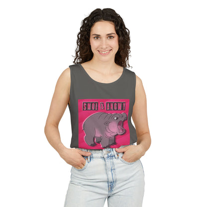 Pygmy Hippo Tank Top - Small and Angry - Funny tank top for animal lovers