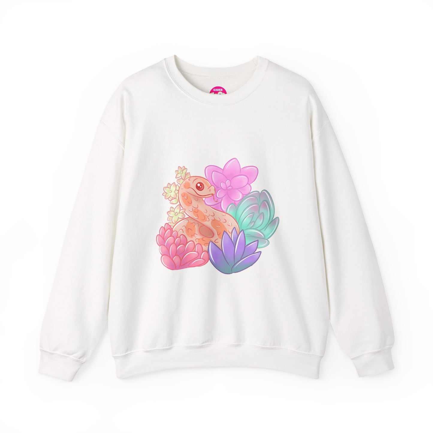 Soft Hognose Snake Sweatshirt - Unisex Heavy Blend™ Crewneck Sweatshirt - Reptile and Succulent Lover Gift
