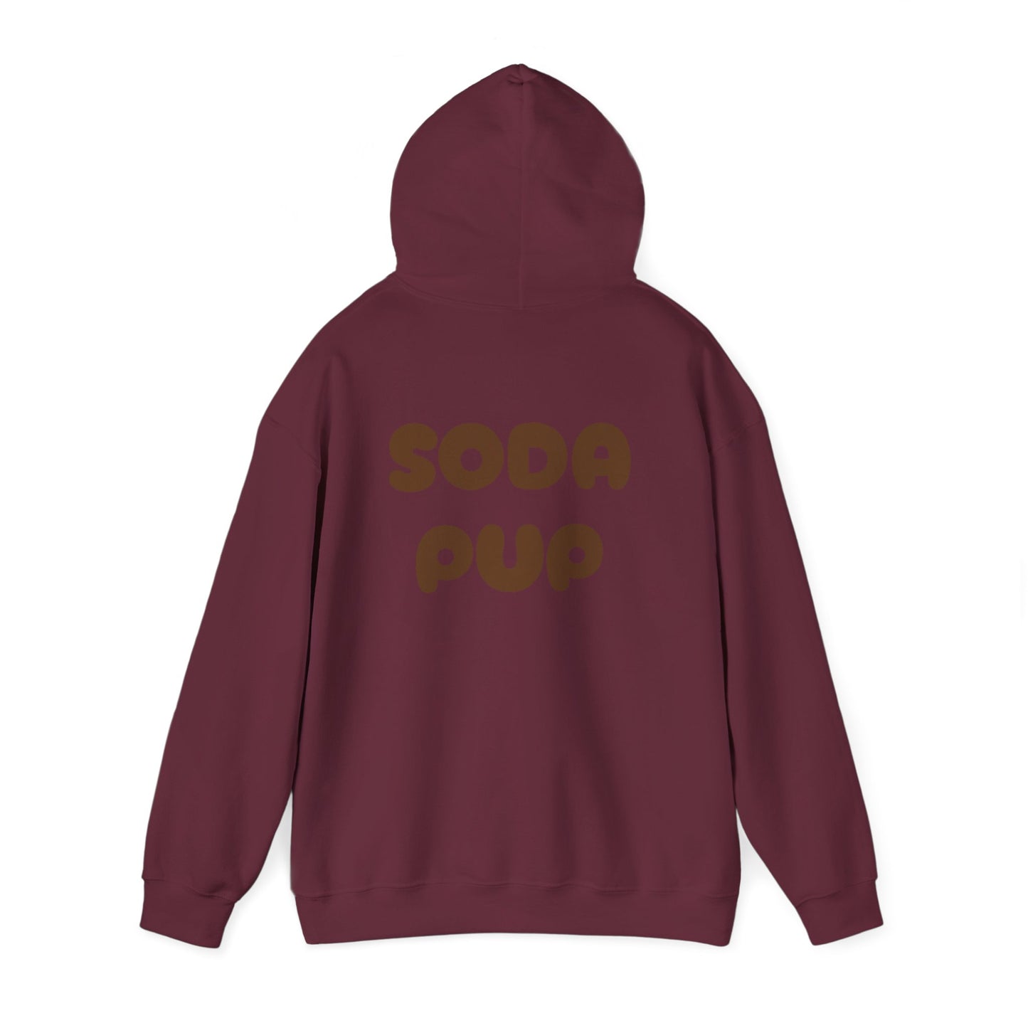 Happy Soda Pup Hoodie -Unisex Heavy Blend™ Hooded Sweatshirt- Puppy Lover Gift