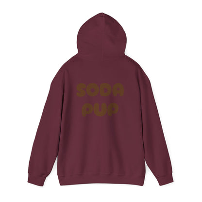 Happy Soda Pup Hoodie -Unisex Heavy Blend™ Hooded Sweatshirt- Puppy Lover Gift