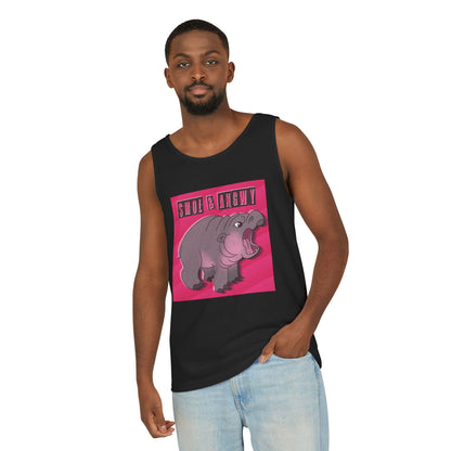 Pygmy Hippo Tank Top - Small and Angry - Funny tank top for animal lovers