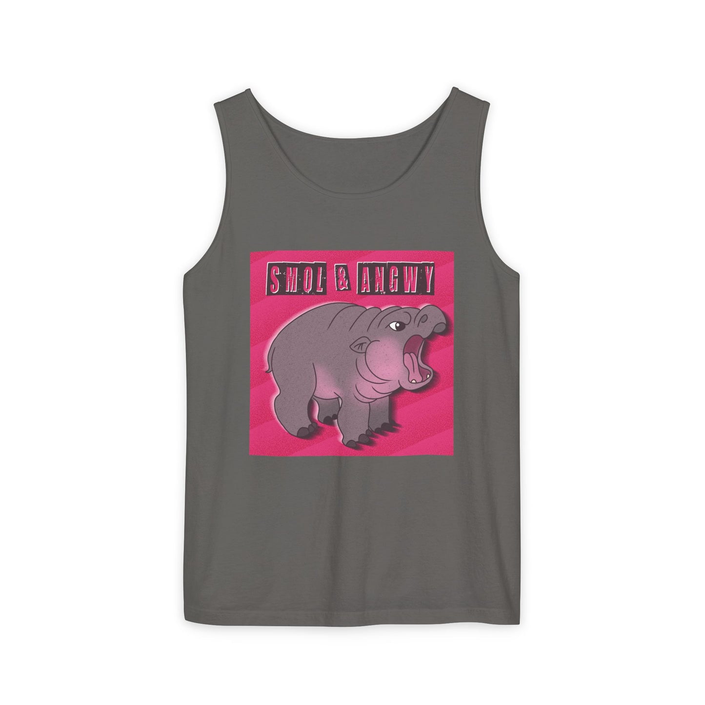 Pygmy Hippo Tank Top - Small and Angry - Funny tank top for animal lovers