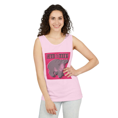 Pygmy Hippo Tank Top - Small and Angry - Funny tank top for animal lovers