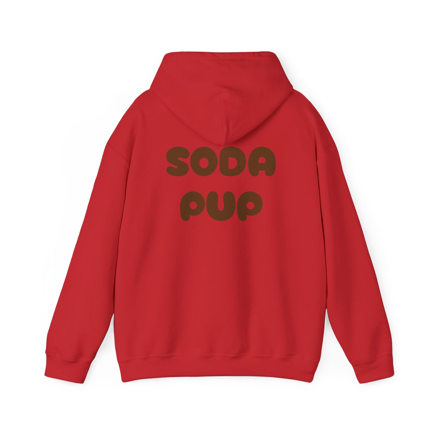 Happy Soda Pup Hoodie -Unisex Heavy Blend™ Hooded Sweatshirt- Puppy Lover Gift
