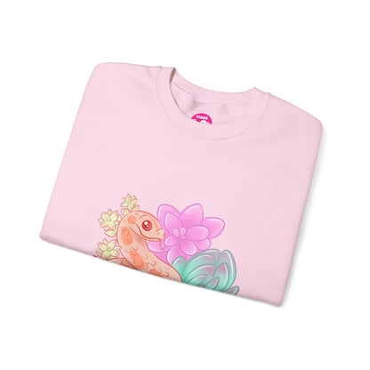 Soft Hognose Snake Sweatshirt - Unisex Heavy Blend™ Crewneck Sweatshirt - Reptile and Succulent Lover Gift