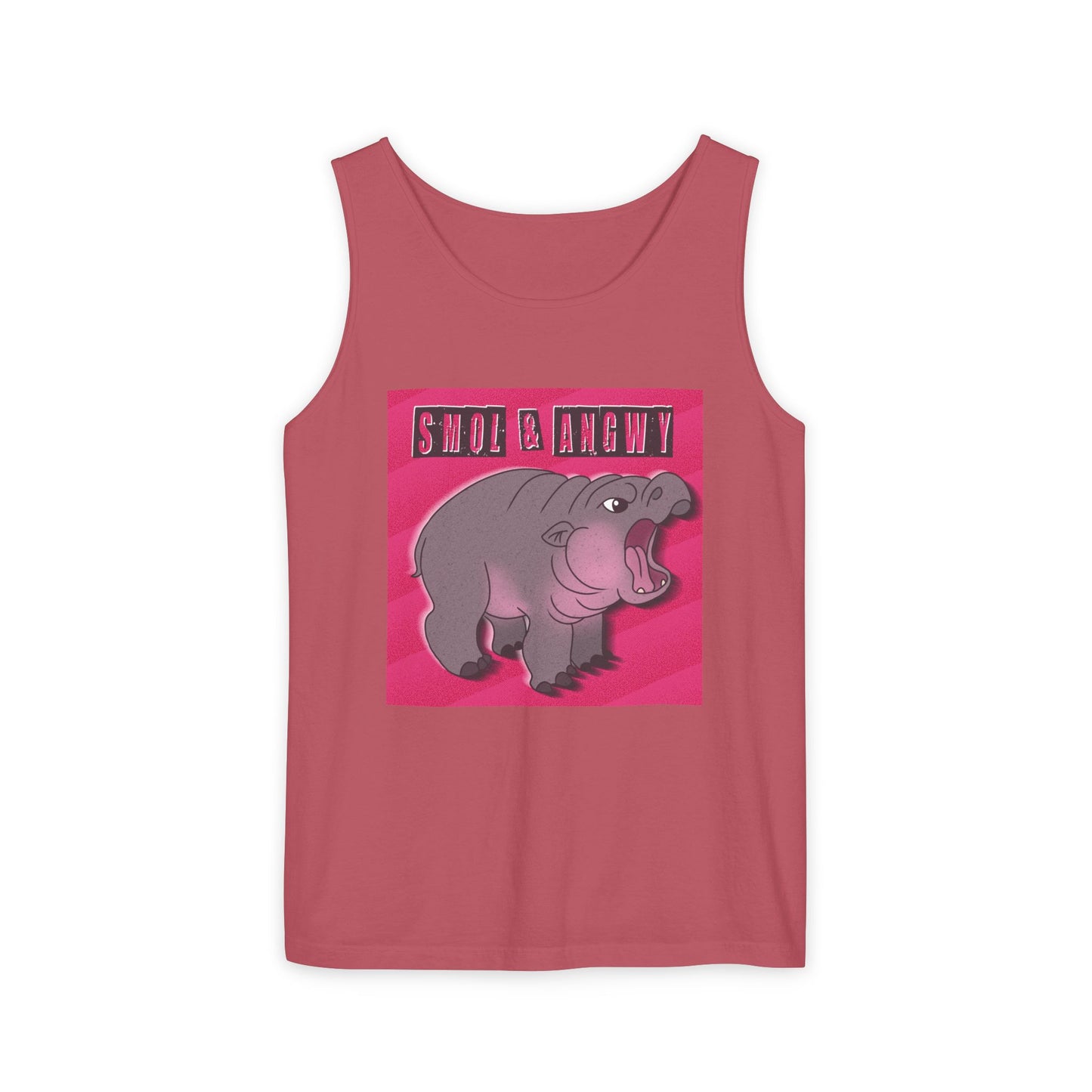 Pygmy Hippo Tank Top - Small and Angry - Funny tank top for animal lovers