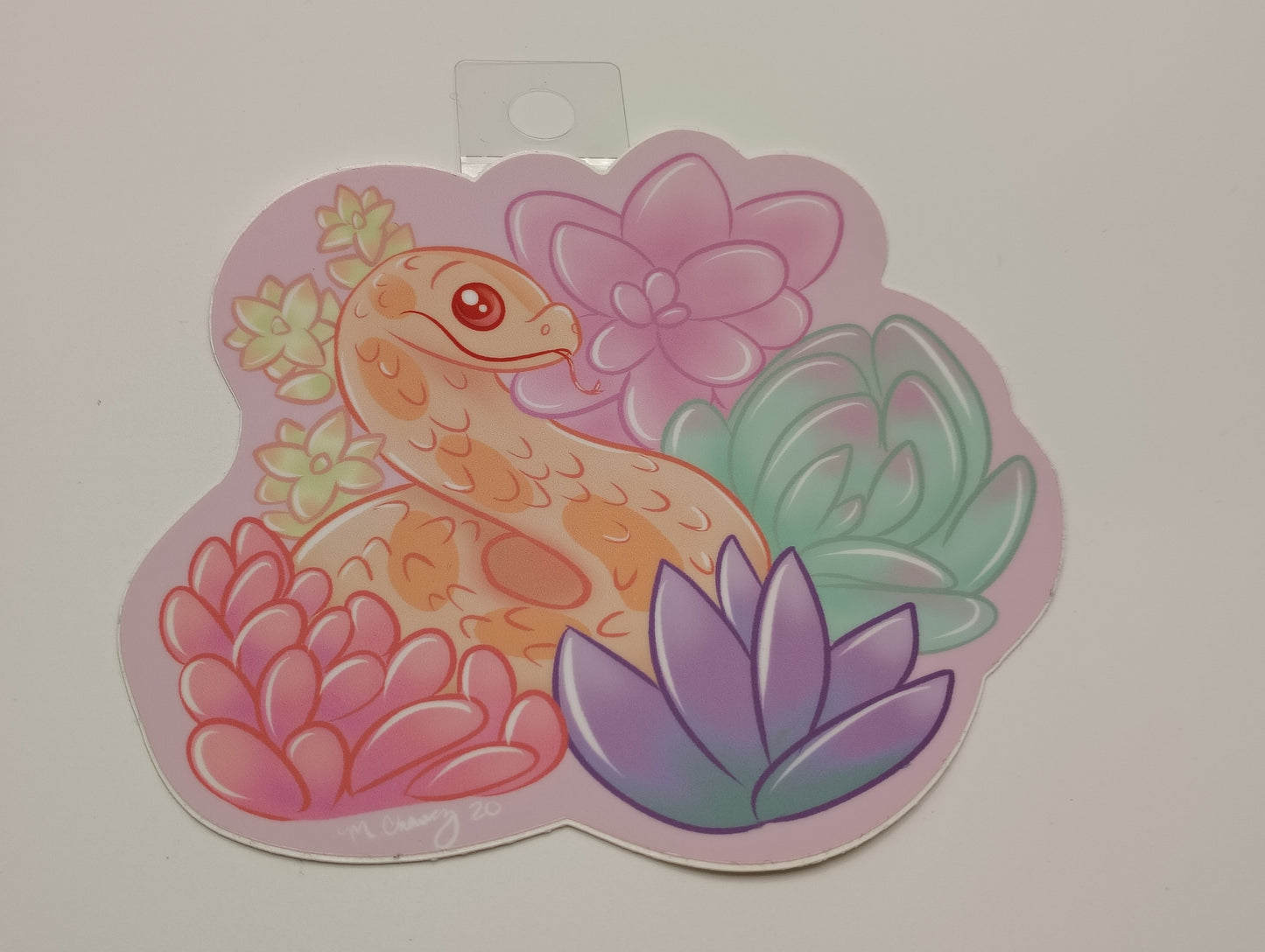 Hognose with Succulents Sticker