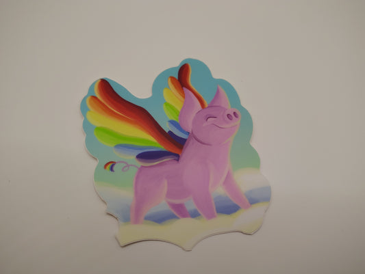 Flying Pig Sticker